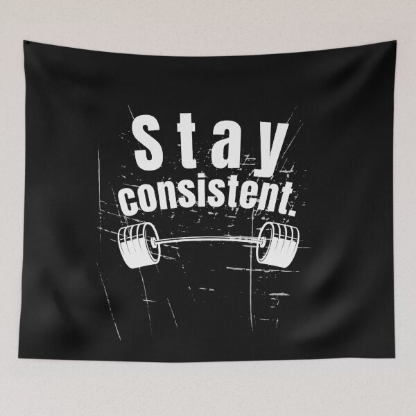 Item preview, Stay consistent. Gym Fitness Motivation Quote designed and sold by TeeArtWorld.