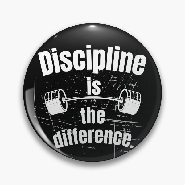 Item preview, Discipline is the difference. Gym Fitness Motivation Quote designed and sold by TeeArtWorld.