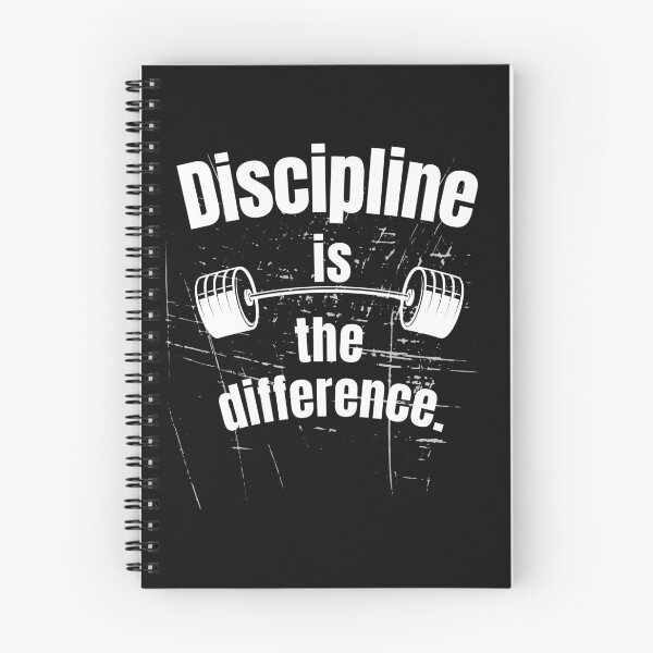 Item preview, Discipline is the difference. Gym Fitness Motivation Quote designed and sold by TeeArtWorld.