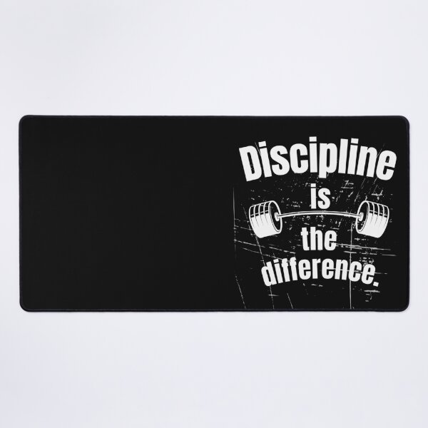Item preview, Discipline is the difference. Gym Fitness Motivation Quote designed and sold by TeeArtWorld.