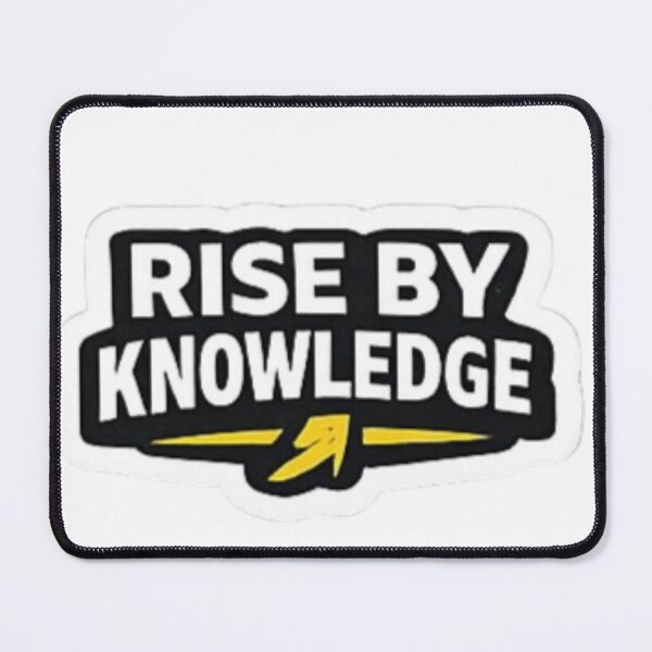 Item preview, Rise By Knowledge – Education Motivation Typography Design designed and sold by Amr Darwish Graphic designer.