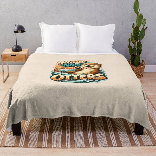Item preview, Plays Nice with Otters – Cute Funny Otter Lover Animal Shirt designed and sold by shmupod.