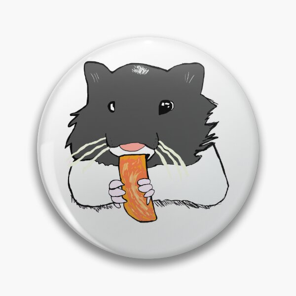 Item preview, Cute Kawaii Hamster Eating Carrot designed and sold by Najomiartstudio.