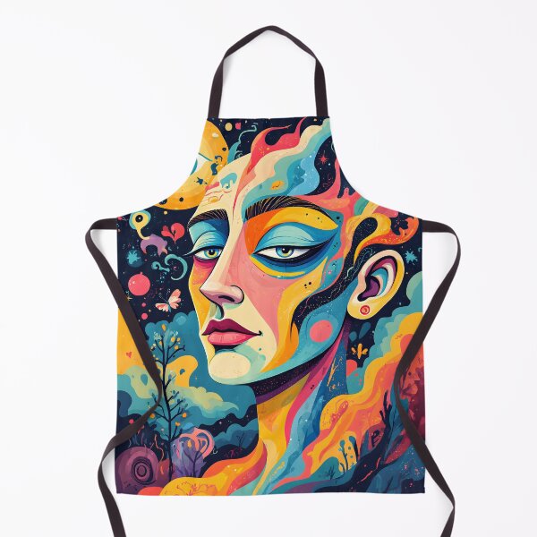 Item preview, Abstract Cosmic Portrait Colorful Surreal Art designed and sold by Conpo.