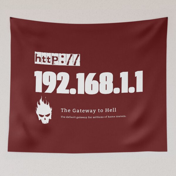 Item preview, Ip Address: 192.168.1.1 (The Gateway to Hell) designed and sold by S9View.