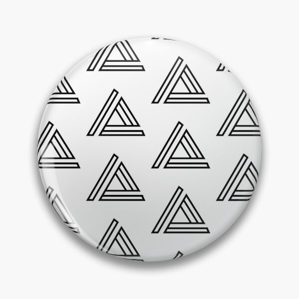 Item preview, impossible triangle optical illusion, minimal clean lines, modern style  designed and sold by AwesomeArtist26.