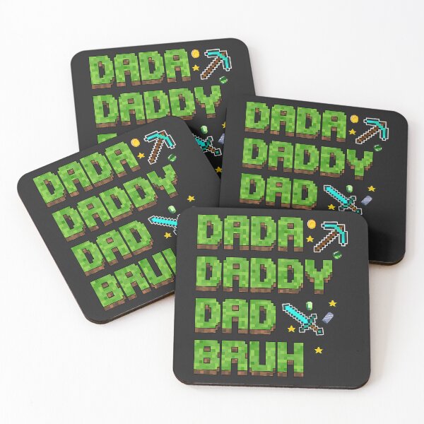 Item preview, Dada Daddy Dad Bruh Gifts Father's Day Game Pixel T-Shirt designed and sold by ArleneRowe.
