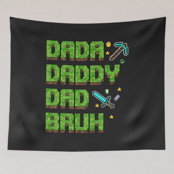 Item preview, Dada Daddy Dad Bruh Gifts Father's Day Game Pixel T-Shirt designed and sold by ArleneRowe.