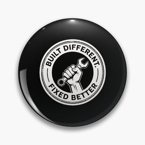 Item preview, Built Different Fixed Better Funny Mechanic Shirt designed and sold by MotivaChic.