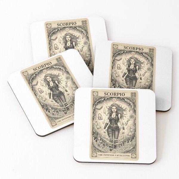 Item preview, Scorpio The Intense Cataclysm Sarcastic Tarot Card designed and sold by Midnight Ink Studio.
