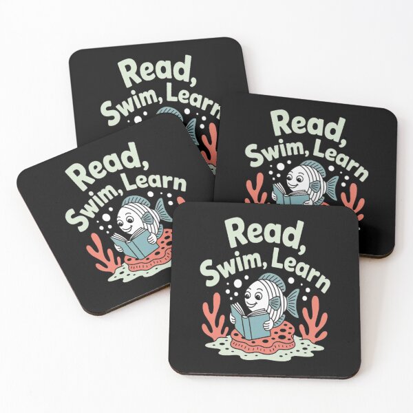 Item preview, Dive Deep Read Swim Learn Bookish Ocean Adventures designed and sold by StuffNestie.