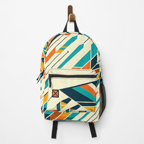 Item preview, Geometric Arrow Burst in Teal and Orange designed and sold by InkSmithery.