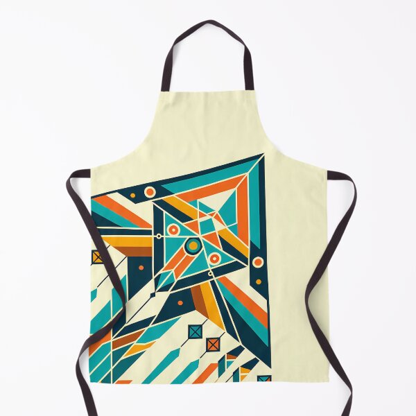 Item preview, Geometric Arrow Burst in Teal and Orange designed and sold by InkSmithery.