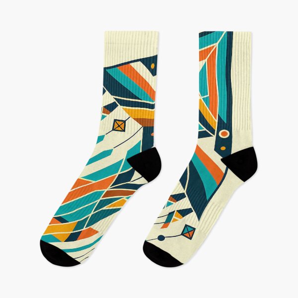 Item preview, Geometric Arrow Burst in Teal and Orange designed and sold by InkSmithery.
