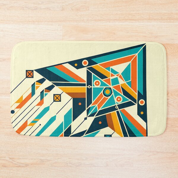 Item preview, Geometric Arrow Burst in Teal and Orange designed and sold by InkSmithery.