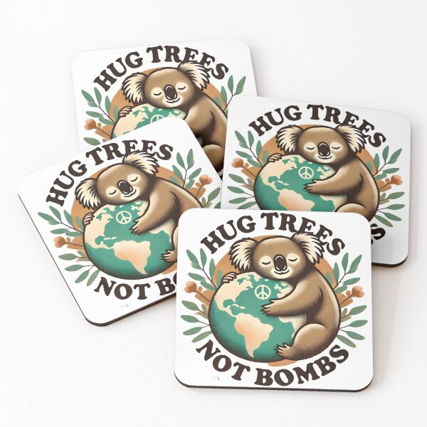 Item preview, Hug Trees Not Bombs designed and sold by Koalangel.
