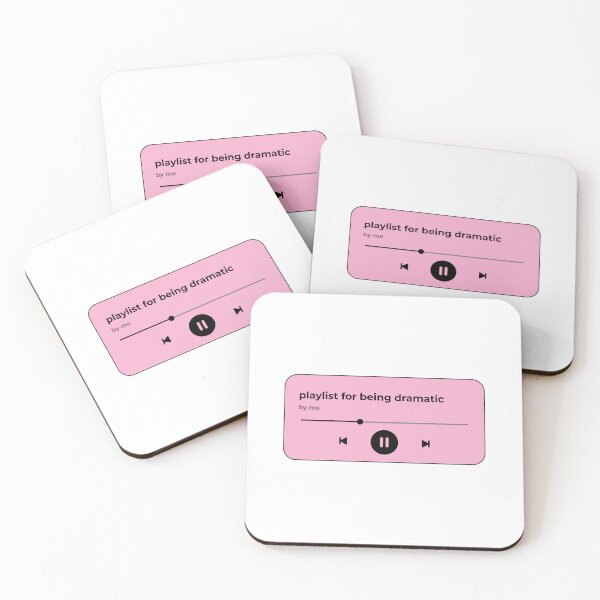 Item preview, playlist for being dramatic (music player) (pink version) designed and sold by Hi-kari.