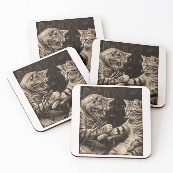 Item preview, Cat Tattooing Cat Funny Meme Inked Kitty Humor Tattoo Artist  designed and sold by ArleneRowe.