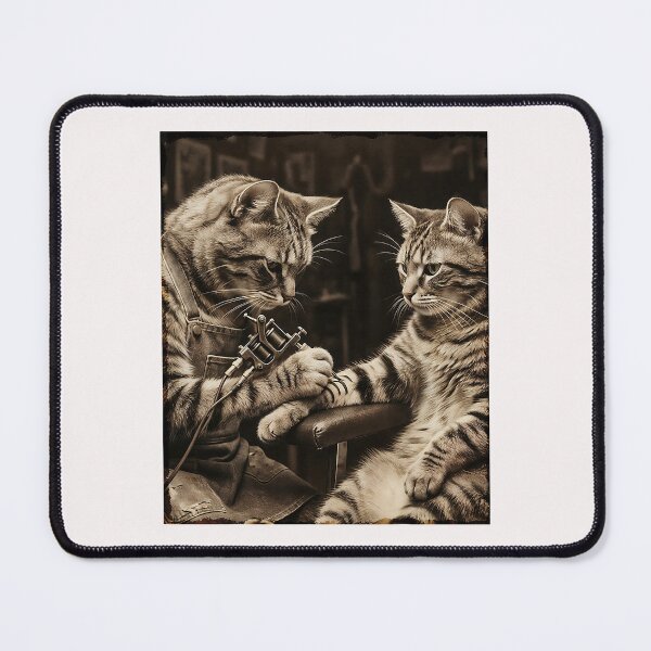 Item preview, Cat Tattooing Cat Funny Meme Inked Kitty Humor Tattoo Artist designed and sold by ArleneRowe.