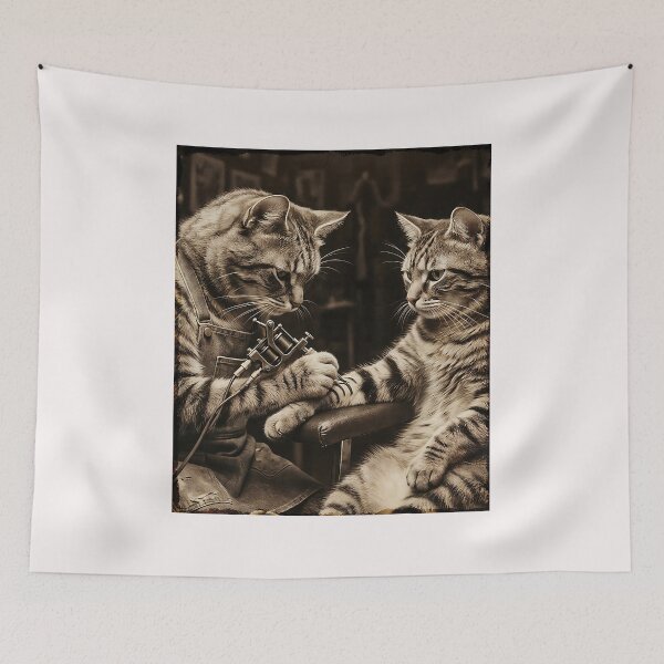 Item preview, Cat Tattooing Cat Funny Meme Inked Kitty Humor Tattoo Artist  designed and sold by ArleneRowe.