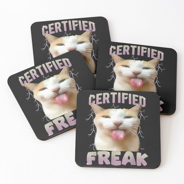 Item preview, Cat Meme Certified Freak Eat Cement Cursed Cats Humor Funny  designed and sold by ArleneRowe.