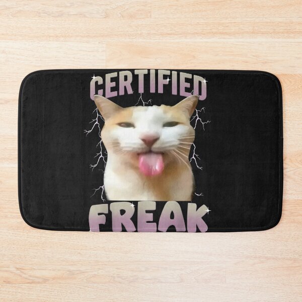 Item preview, Cat Meme Certified Freak Eat Cement Cursed Cats Humor Funny  designed and sold by ArleneRowe.