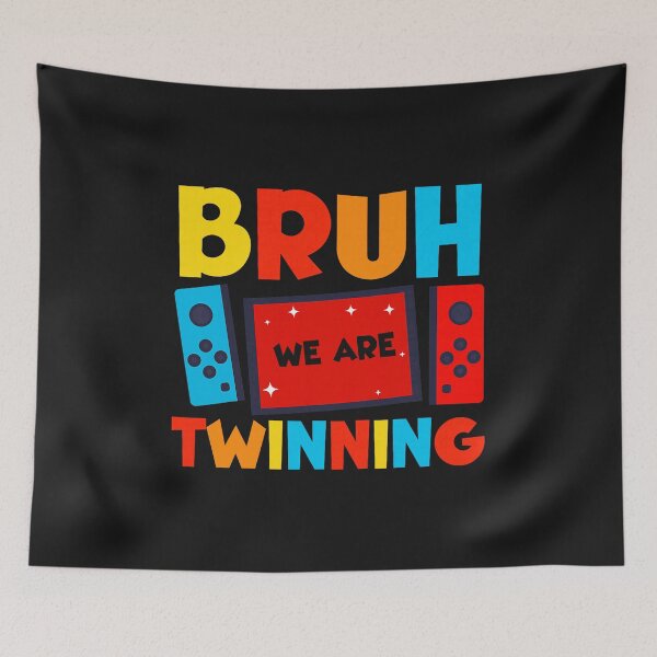 Item preview, Bruh We are Twinning Kids Boys Funny Twin Day Gamers  designed and sold by ArleneRowe.