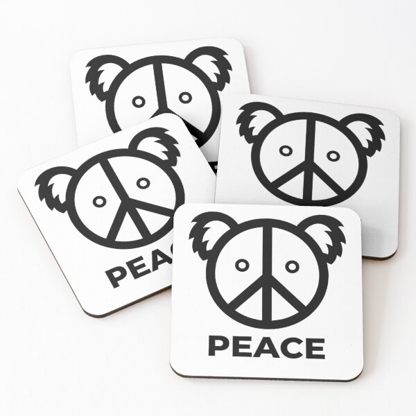 Item preview, Koala Peace Symbol Minimal Design designed and sold by Koalangel.