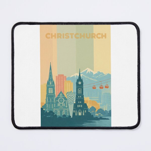 Item preview, Christchurch Skyline with Cathedral, Gondolas and Southern Alps designed and sold by Places On Earth.