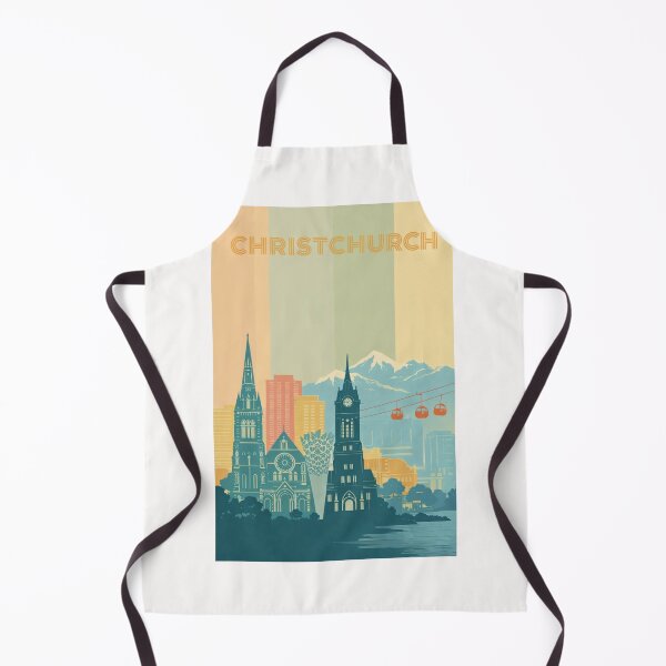 Item preview, Christchurch Skyline with Cathedral, Gondolas and Southern Alps designed and sold by Places On Earth.