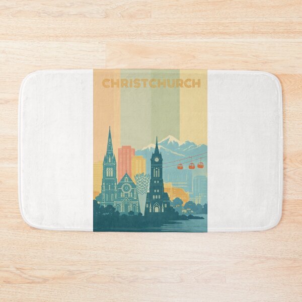 Item preview, Christchurch Skyline with Cathedral, Gondolas and Southern Alps designed and sold by Places On Earth.