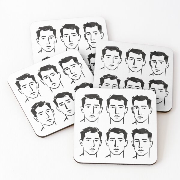 Item preview, Six male images in black & white designed and sold by Andykinoz.