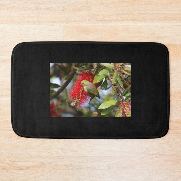Item preview, Silvereye Bird On Bottlebrush Flower designed and sold by KarenWoodArt.