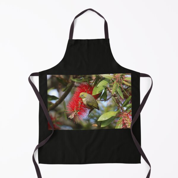 Item preview, Silvereye Bird On Bottlebrush Flower designed and sold by KarenWoodArt.