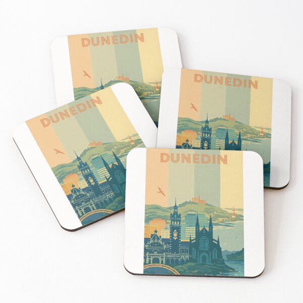 Item preview, Dunedin Skyline with Town Hall, Railway Station and Signal Hill Views designed and sold by Places On Earth.