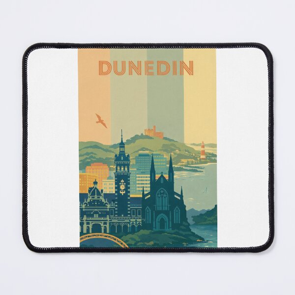 Item preview, Dunedin Skyline with Town Hall, Railway Station and Signal Hill Views designed and sold by Places On Earth.