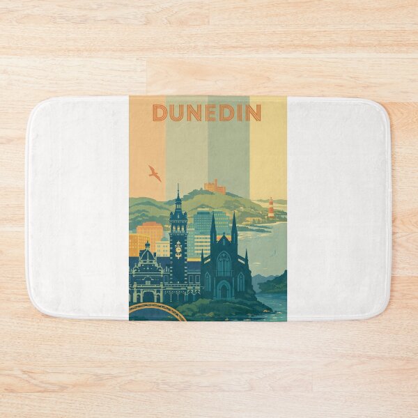 Item preview, Dunedin Skyline with Town Hall, Railway Station and Signal Hill Views designed and sold by Places On Earth.
