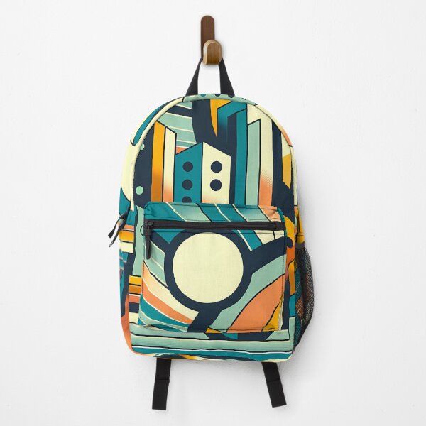 Item preview, Geometric City Skyline with Sunburst designed and sold by InkSmithery.