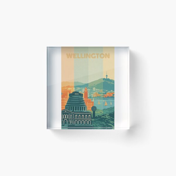 Item preview, Wellington City Skyline with the Beehive, Cable Car and Mount Victoria in the Background designed and sold by Places On Earth.
