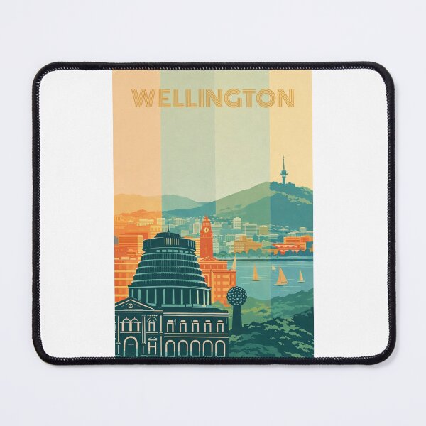 Item preview, Wellington City Skyline with the Beehive, Cable Car and Mount Victoria in the Background designed and sold by Places On Earth.