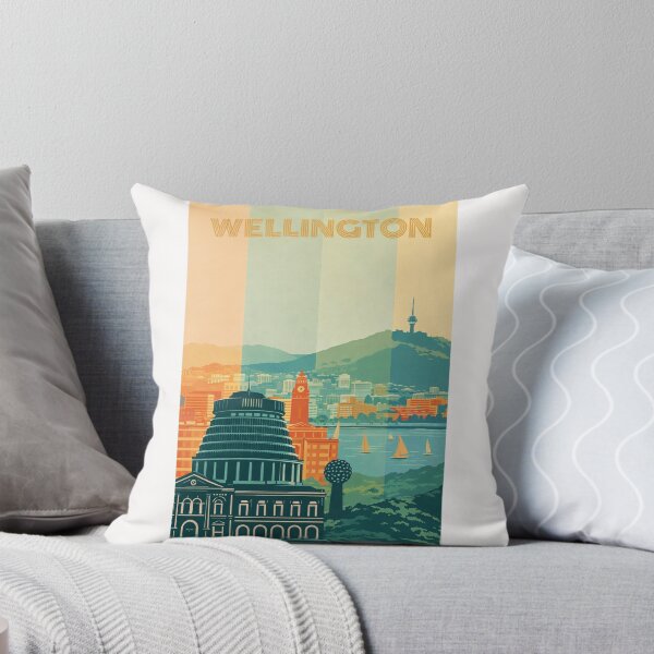 Item preview, Wellington City Skyline with the Beehive, Cable Car and Mount Victoria in the Background designed and sold by Places On Earth.