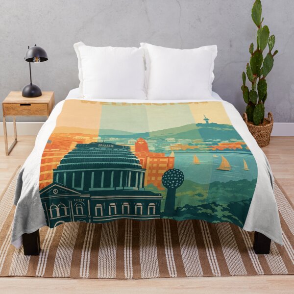 Item preview, Wellington City Skyline with the Beehive, Cable Car and Mount Victoria in the Background designed and sold by Places On Earth.