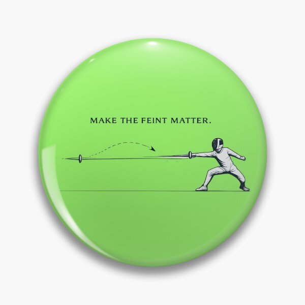 Item preview, Make the Feint Matter – Fencing Feint Arrow Minimal designed and sold by ChillCharmStudio.