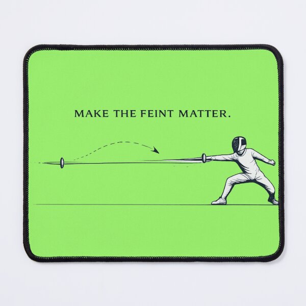 Item preview, Make the Feint Matter – Fencing Feint Arrow Minimal designed and sold by ChillCharmStudio.