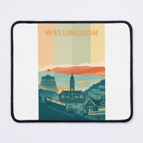 Item preview, Wellington Harbour View with Parliament, Town Hall and Hilltop Homes designed and sold by Places On Earth.