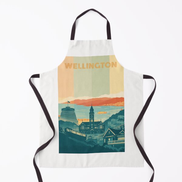 Item preview, Wellington Harbour View with Parliament, Town Hall and Hilltop Homes designed and sold by Places On Earth.
