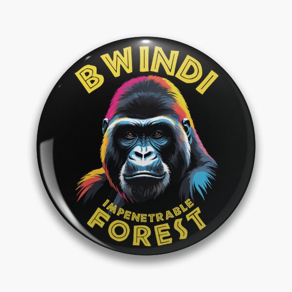 Item preview, Colorful Gorilla Portrait - Bwindi Impenetrable Forest designed and sold by TMBTM.