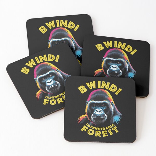 Item preview, Colorful Gorilla Portrait - Bwindi Impenetrable Forest designed and sold by TMBTM.