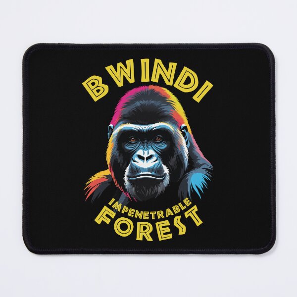 Item preview, Colorful Gorilla Portrait - Bwindi Impenetrable Forest designed and sold by TMBTM.