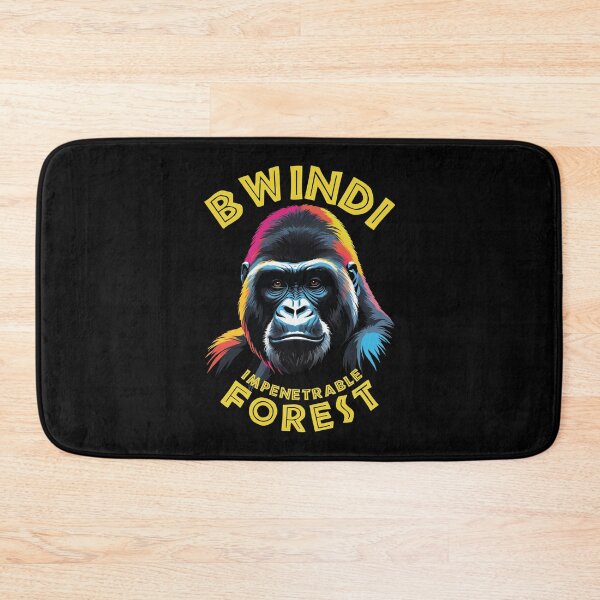 Item preview, Colorful Gorilla Portrait - Bwindi Impenetrable Forest designed and sold by TMBTM.